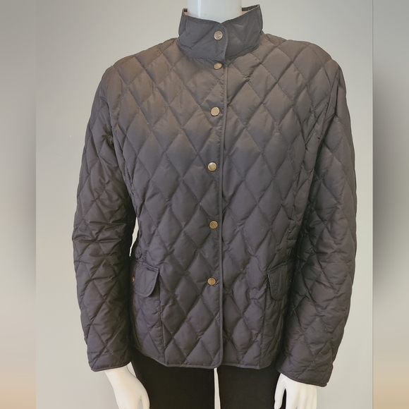 [XXL] Eddie Bauer Navy & Tan Quilted Jacket - Picture 2 of 13